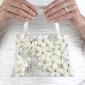 Stephanotis and jewel accented purse