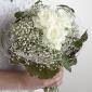 Roses and baby's breath bouquet