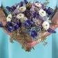 Blue & lavender bridesmaid bouquet