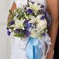Rose and lily bridal bouquet