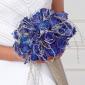 Glittered blue-dyed rose bouquet