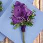 Purple glamellia corsage
