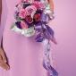 Purple rose bridesmaid bouquet