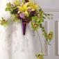 Crescent bridal bouquet
