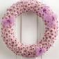 Lavender button mum wreath
