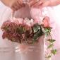Flower Girl basket with rose petals