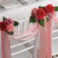 Pink chair decoration