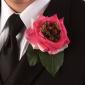 Rose and hypericum boutonniere