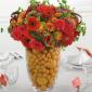 Fruit and flower reception centerpiece