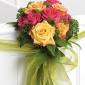 Rose pew decoration