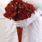 Rose and amaryllis bridal bouquet