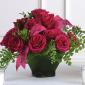 Red rose altar arrangement