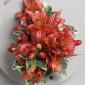 Alstroemeria and hypericum corsage