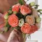 Peach bridesmaid bouquet