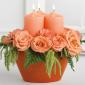 Peach reception centerpiece