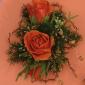 Orange rose wristlet