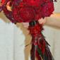 Red feather bouquet