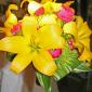 Vibrant lily bouquet
