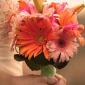 Salmon and melon bouquet