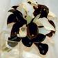 Black and white calla bouquet